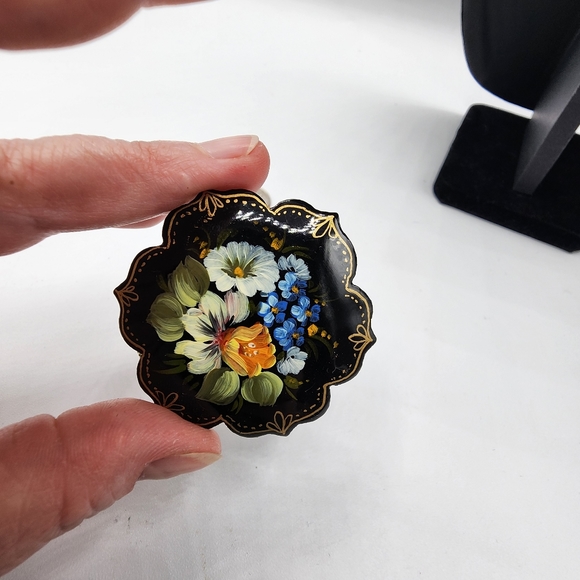 Jewelry Vintage Hand Painted Russian Brooch Poshmark
